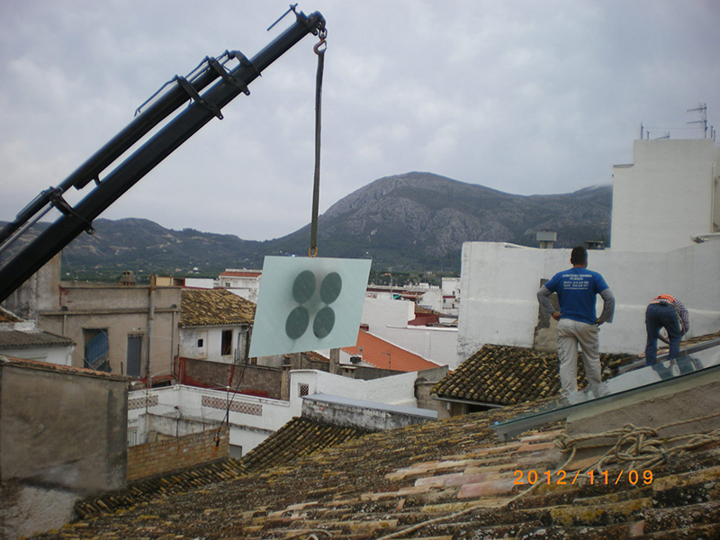 grua en altura